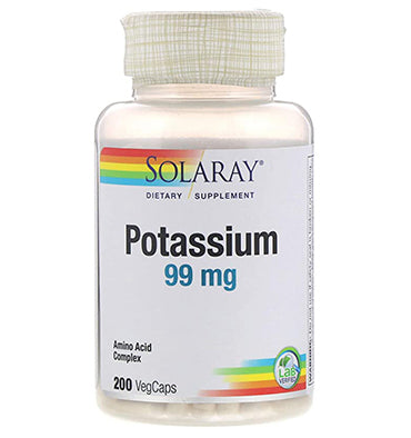 SOLARAY, Potassium 99 mg, 200 Vcaps