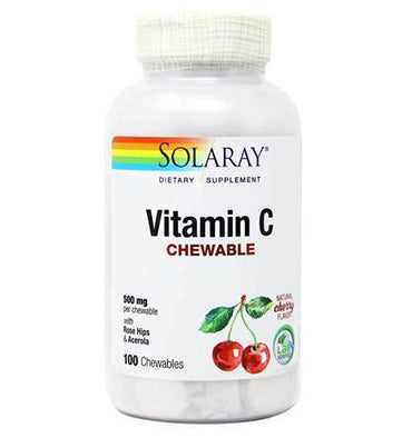 Vitamina C, masticable, sabor Cereza, 500 mg. 100 tabs.