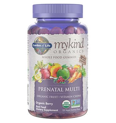 Garden of Life Organics, Multivitamínico Prenatal sabor Berries. 120 gomitas.