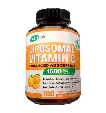 NUTRIFLAIR, Vitamina C Liposomal 1600mg, 180 Caps