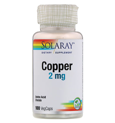 Copper (Cobre) 2 mg, 100 VegCaps