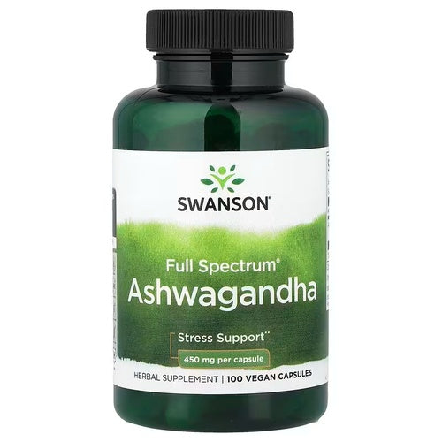 Swanson Vitamins, Ashwagandha de Amplio Espectro. 100 Vcaps