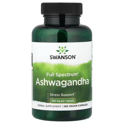Swanson Vitamins, Ashwagandha de Amplio Espectro. 100 Vcaps