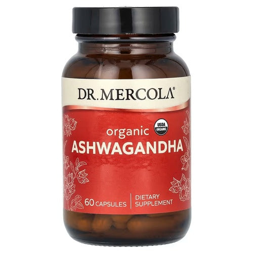 Dr. Mercola, Ashwagandha orgánica. 60 y 180 Vcaps