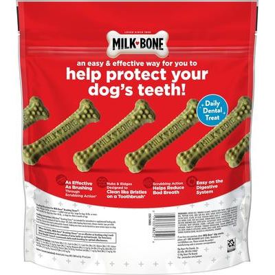 Masticables para cepillar el aliento fresco, sabor menta, golosinas dentales diarias para perros grandes, 18 unidades