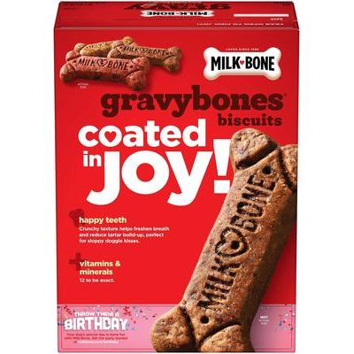 GravyBones Small Biscuit Dog Treats, 3.75-lb box