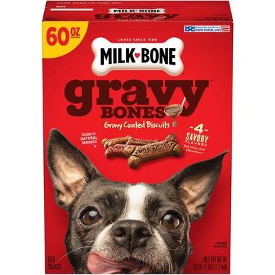 GravyBones Small Biscuit Dog Treats, 3.75-lb box
