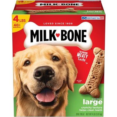 Milk-Bone Original Small, galletas crujientes sabor Res para perros pequeños, 4.54 kg