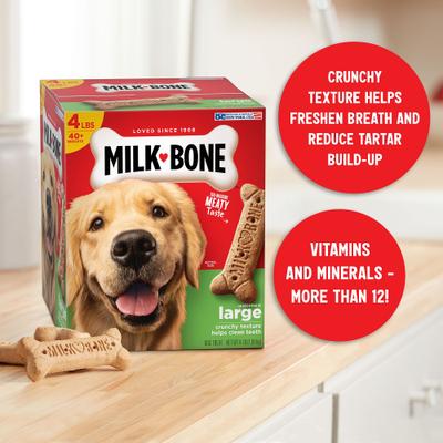Milk-Bone Original Small, galletas crujientes sabor Res para perros pequeños, 4.54 kg