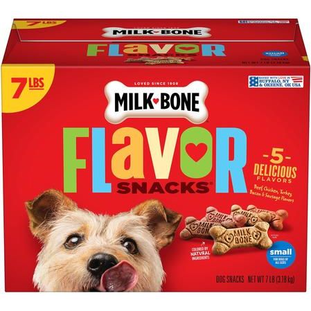 Galletas Flavor Snacks para perros pequeños, caja de 7 lb