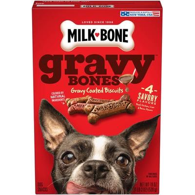 GravyBones Small Biscuit Dog Treats, 3.75-lb box