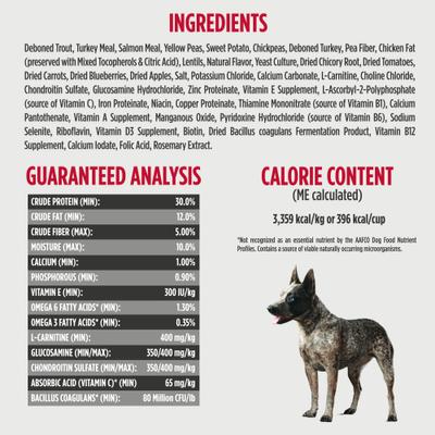 Nulo, FreeStyle Senior Trout & Sweet Potato, Trucha + Camote sin Granos con Glucosamina + Condroitina + L-Carnitina, Perros Senior, 2.72 / 4.99 / 11.79 kg