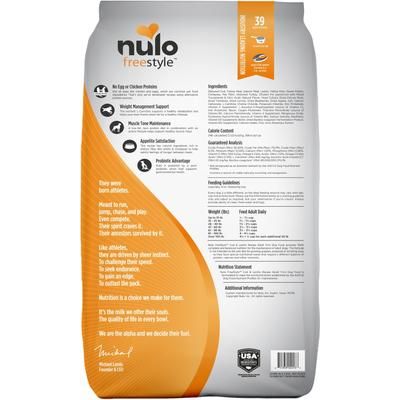 Nulo, FreeStyle Adult Trim Cod & Lentils, Bacalao + Lentejas + L-Carnitina para Control de Peso, Perros Adultos, 2.72 / 4.99 / 11.79 kg