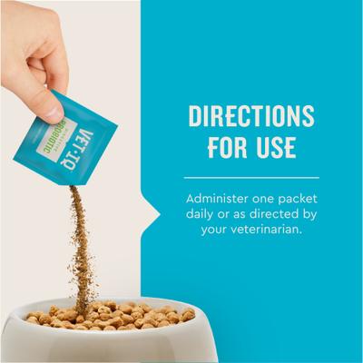 VetIQ, Probiotic Powder, Enterococcus faecium, sabor Hígado de Pollo, 30 sobres.