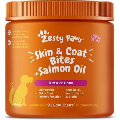 Skin & Coat Bites con Aceite de Salmón para Piel y Pelaje de Perros 2 presentaciones