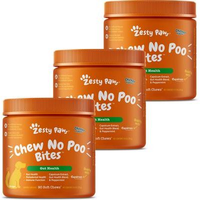 Chew No Poo Bites Digestivos para Coprofagia de Perros sabor Pollo 3 presentaciones