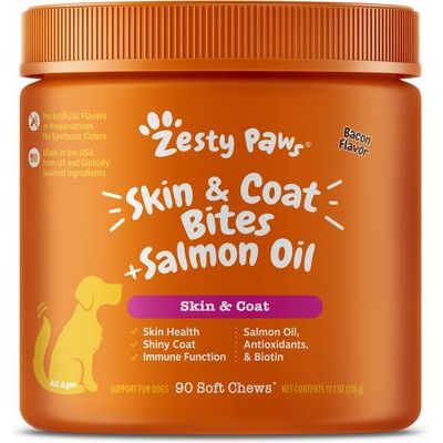 Skin & Coat Bites con Aceite de Salmón para Piel y Pelaje de Perros 2 presentaciones