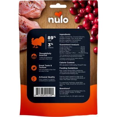 Nulo, Premium Jerky Strips, premios sin granos con probiótico BC30 para perros, varios sabores, 142 g