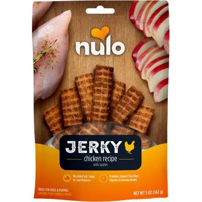 Nulo, Premium Jerky Strips, premios sin granos con probiótico BC30 para perros, varios sabores, 142 g