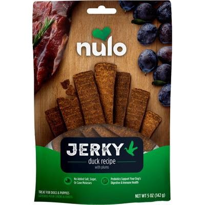 Nulo, Premium Jerky Strips, premios sin granos con probiótico BC30 para perros, varios sabores, 142 g