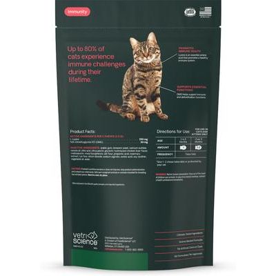 Lysine Plus Lysine Immunity Health - Masticables con sabor a pollo - Suplemento inmunológico para gatos, 120 unidades