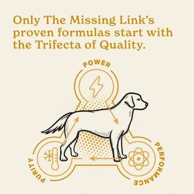 The Missing Link, Skin & Coat Supplement Powder for Dogs, omega-3 + omega-6 + probióticos, 454 g / 2.27 kg.
