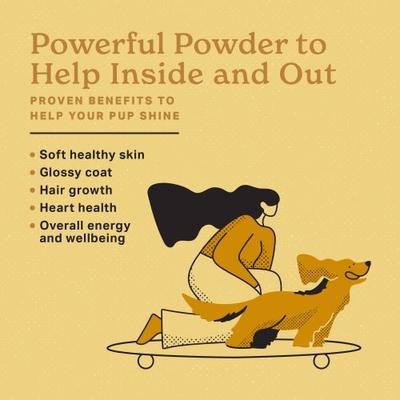 The Missing Link, Skin & Coat Supplement Powder for Dogs, omega-3 + omega-6 + probióticos, 454 g / 2.27 kg.