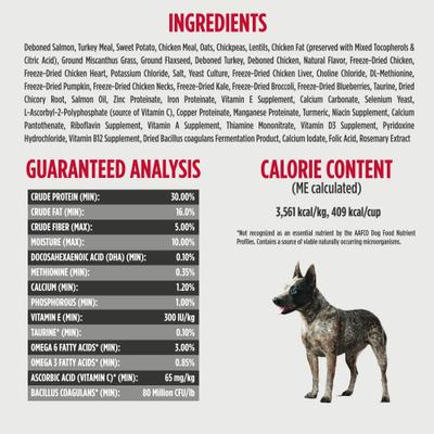 Nulo, Raw Medley Puppy Salmon, Oats & Turkey, Salmón + Avena + Pavo con Piezas Liofilizadas y DHA, Cachorros, 4.54 kg