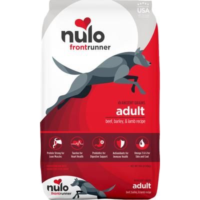 Nulo, Frontrunner Ancient Grains, alimento seco alto en proteína con granos ancestrales para perros adultos, varios sabores, 2.27 / 4.99 / 11.34 kg