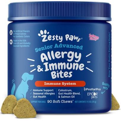 Senior Advanced Allergy & Immune para Piel e Inmunidad de Perros sabor Salmón 2 presentaciones