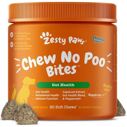 Chew No Poo Bites Digestivos para Coprofagia de Perros sabor Pollo 3 presentaciones