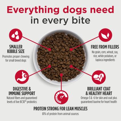 Nulo, FreeStyle Small Breed, alimento seco alto en proteína sin granos para perros de raza pequeña, varios sabores, 2.72 / 6.35 kg