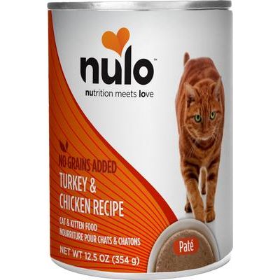 Nulo, FreeStyle Paté Turkey & Chicken, Pavo + Pollo, Sin Granos, Gatos y Gatitos, 156 g × 24 / 354 g × 12 latas