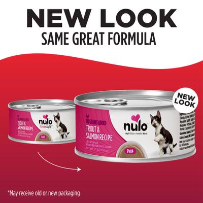Nulo, FreeStyle Paté Trout & Salmon, Trucha + Salmón, Sin Granos, Gatos y Gatitos, 156 g × 24 latas
