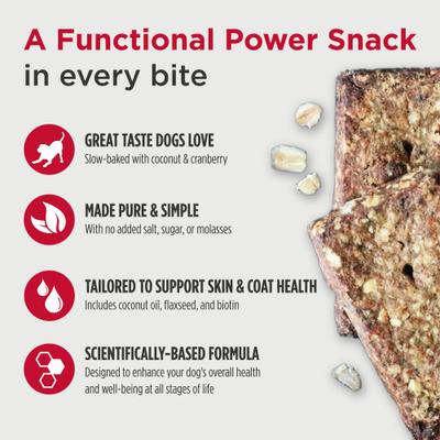 Nulo, Functional Granola Bars, premios funcionales para perros, varios sabores, 283 g