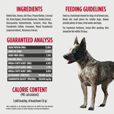 Nulo, Functional Granola Bars, premios funcionales para perros, varios sabores, 283 g