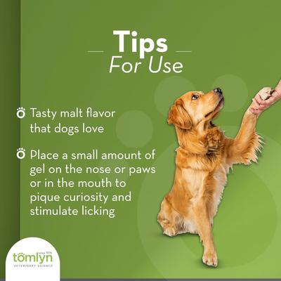 Tomlyn, Nutri-Cal Gel Hipercalórico para Perros, Vitaminas + Minerales + Omegas 3, 6 y 9, sabor Malta, Adulto / Cachorro, 120 g.