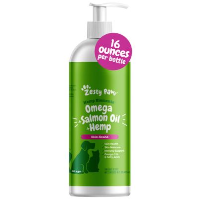 Aceite Omega Salmon Oil Hemp Elements para Piel y Pelaje de Perros y Gatos 2 presentaciones