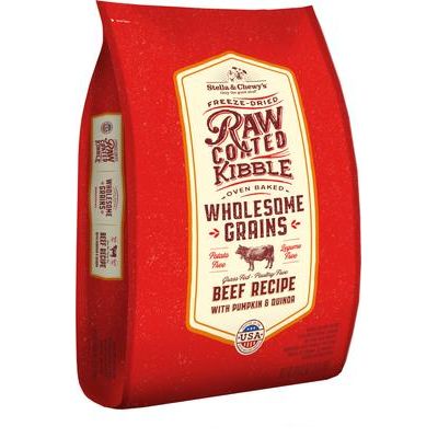 Stella & Chewy's Raw Coated Kibble Wholesome Grains para perros — Res Alimentada con Pasto / 9.98 kg