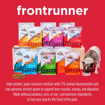 Nulo, Frontrunner Small Breed Ancient Grains, Pavo + Pescado Blanco + Quinoa, Perros de Raza Pequeña, 2.27 / 6.35 kg
