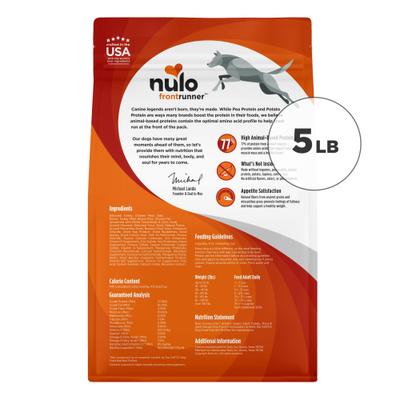 Nulo, Frontrunner Ancient Grains, alimento seco alto en proteína con granos ancestrales para perros adultos, varios sabores, 2.27 / 4.99 / 11.34 kg