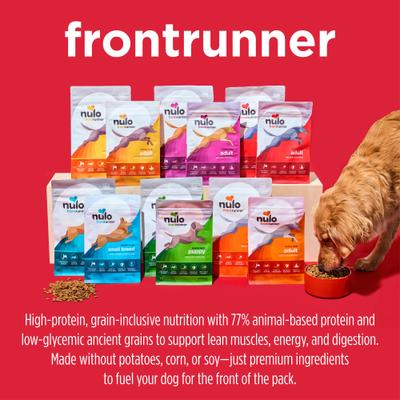 Nulo, Frontrunner Puppy Ancient Grains Chicken, Oats & Turkey, Pollo + Avena + Pavo con DHA y Probióticos, Cachorros, 2.27 / 4.99 / 11.34 kg