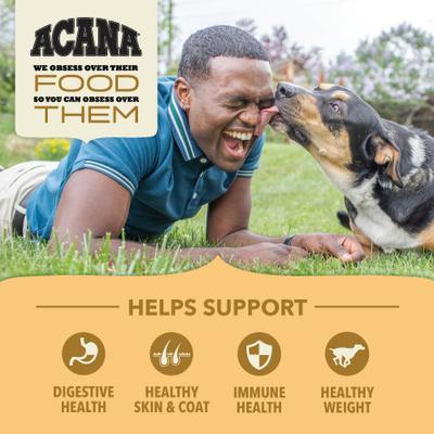 ACANA, Wholesome Grains, alimento seco con cereales para perros, varios sabores, 1.81 / 10.21 / 14.51 kg