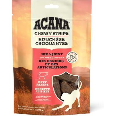 ACANA, Chewy Strips, premios funcionales para perros, varios sabores, 113 g