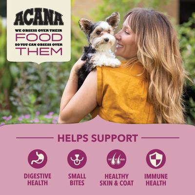 ACANA, Wholesome Grains Small Breed, pollo + pavo + huevos, 1.81 / 5.22 kg
