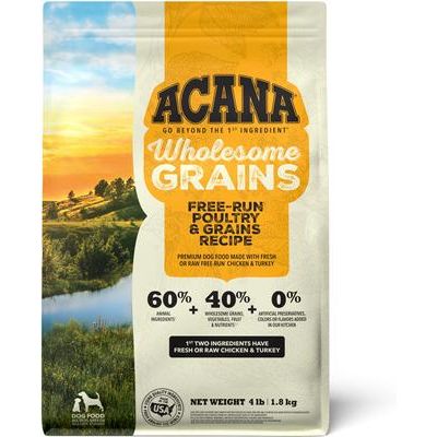 ACANA, Wholesome Grains, alimento seco con cereales para perros, varios sabores, 1.81 / 10.21 / 14.51 kg
