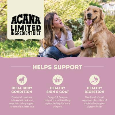 ACANA, Singles Limited Ingredient sin cereales, alimento seco para perros, varios sabores, 2.04 / 5.9 / 10.21 kg
