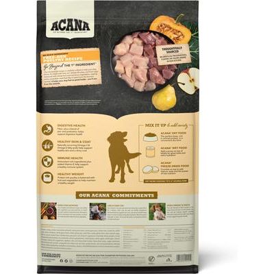 ACANA, Recipes sin cereales, alimento seco para perros, varios sabores, 2.04 / 5.9 / 11.34 / 14.51 kg