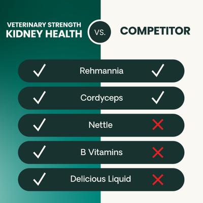 Suplemento renal líquido con sabor cremoso a pollo para gatos, Veterinary Strength Renal Essentials Pro, para la salud renal, botella de 113 ml
