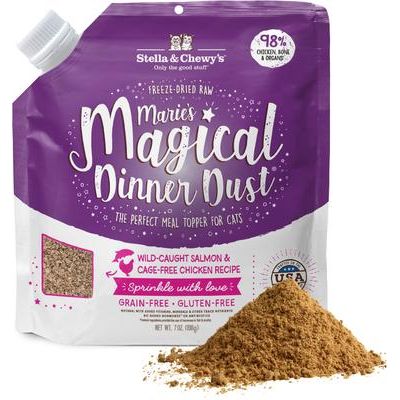 Topper Crudo Liofilizado Marie’s Magical Dinner Dust para Gato 198 g Pollo Libre Pastoreo